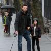 Hugh Jackman est allé chercher sa fille Ava (7 ans) à la sortie de l'école à New York le 10 décembre 2012.
