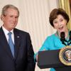George W. Bush et Laura Bush à Washington, le 31 mai 2012.