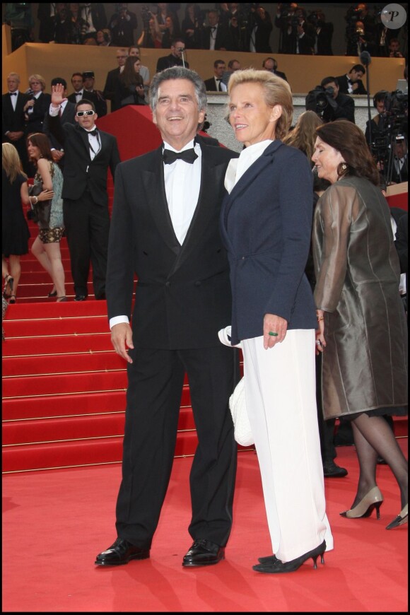 Christine Ockrent et Alain de Pouzilhac au Festival de Cannes, le 15 mai 2009.
