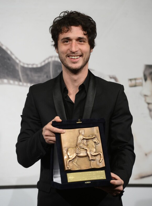 Jérémie Elkaïm et son prix d'interprétation au Festival de Rome pour Main dans la main le 17 novembre 2012