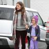 Jennifer Garner et son mari Ben Affleck emmènent leurs filles Violet et Seraphina faire du shopping à Brentwood, le 16 décembre 2012.