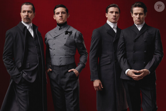 Gary Oldman, Jamie Bell, Garrett Hedlund et Willem Dafoe photographié par David Sims pour la campagne automne-hiver 2012-2013 de Prada.