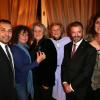 Exclusif : Sébastien Chenu, Valérie Mairesse, Dominique de Souza Pinto, la comtesse Eliane de la Béraudière et Marianne James - Remise de l'insigne de chevalier dans l'ordre national du Mérite à Dominique de Souza Pinto par Jean-Paul Cluzel, au domicile d'Eliane de la Béraudière à Paris le 15 décembre 2012.