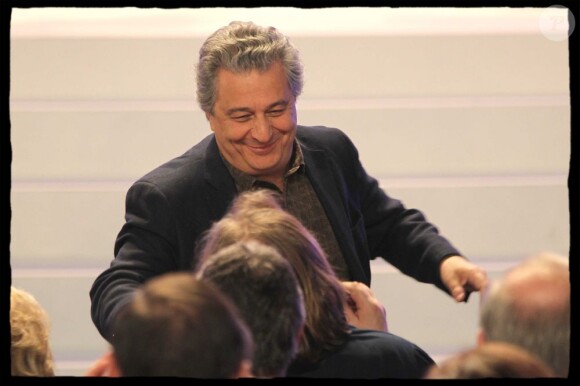 Christian Clavier au meeting de Nicolas Sarkozy le 11 mars 2012.