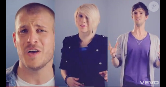 Jimmy, Laurène et Louis dans le clip de l'hymne de la Star Academy 9, Parce qu'on vient de loin