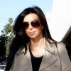 Kim Kardashian à la sortie du salon de coiffure Shades à Beverly Hills. Le 21 décembre 2012.