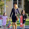 Brooke Burke va chercher ses filles à l'école à Malibu le 20 décembre 2012