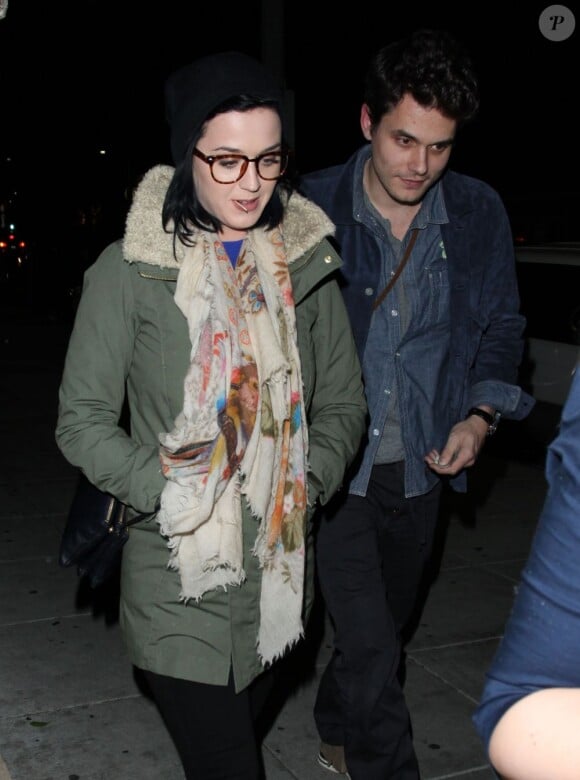 Katy Perry et John Mayer après un dîner au restaurant Matsuhisa de West Hollywood, le jeudi 27 décembre 2012.