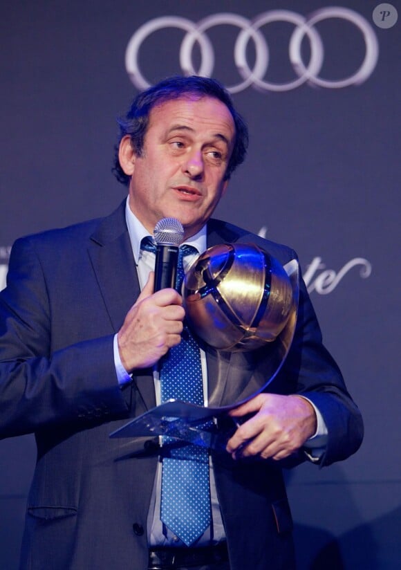 Michel Platini a reçu un Special Award au gala des Globe Soccer Awards à Dubai le 28 décembre 2012.