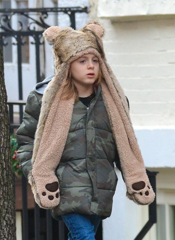 Sarah Jessica Parker se promène avec son fils James, 9 ans, dans les rues de New York, le 2 Janvier 2013.