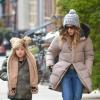 Sarah Jessica Parker se promène avec son jeune fils James, dans les rues de New York, le 2 Janvier 2013.