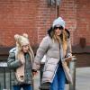 Sarah Jessica Parker se promène avec son fils James, dans les rues de New York, le 2 Janvier 2013.