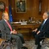 Le roi Juan Carlos Ier lors de son interview avec la chaîne TVE diffusée le 4 janvier 2013.