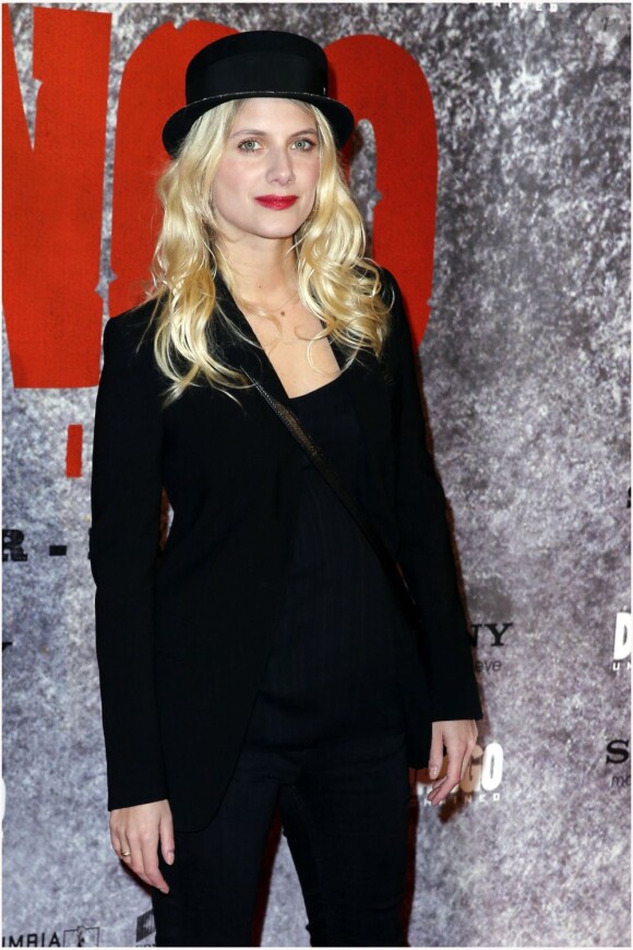 Mélanie Laurent est belle pour l'avant-première parisienne du film Django Unchained au Grand Rex, le 7 janvier 2013.