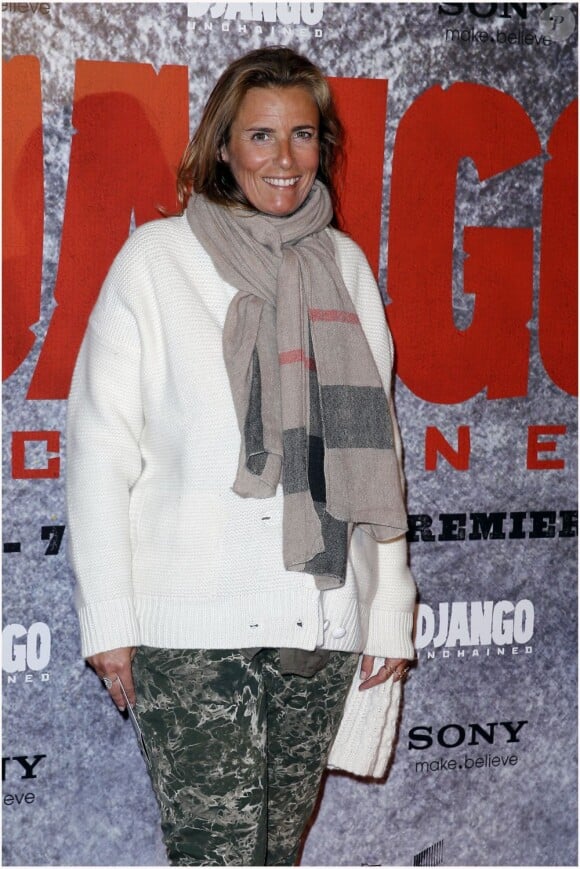 Lisa Azuelos n'est pas franchement LoL pour l'avant-première parisienne du film Django Unchained au Grand Rex, le 7 janvier 2013.