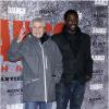 Claude Lelouch et Jacky Ido lors de l'avant-première parisienne du film Django Unchained au Grand Rex, le 7 janvier 2013.