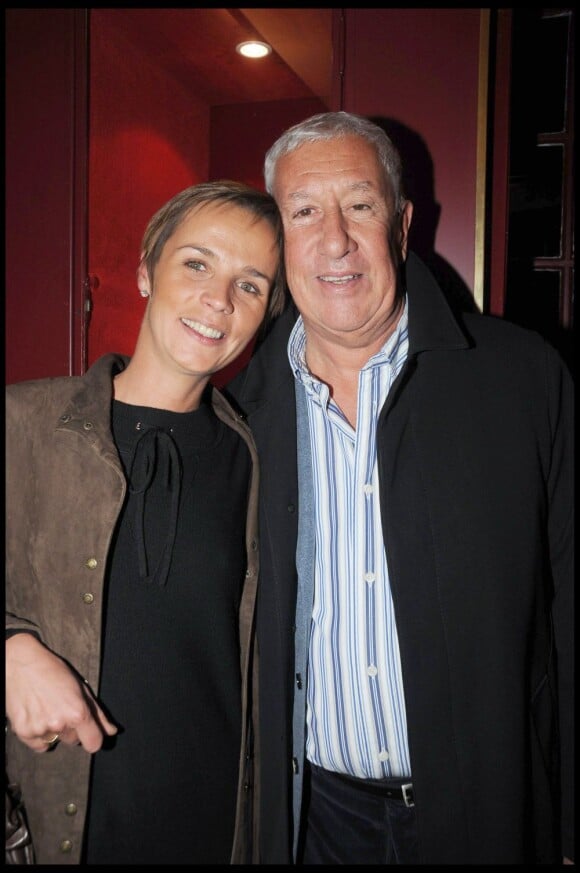 Stéphane Collaro et sa femme Stéphanie à Paris, le 20 octobre 2008.