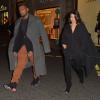 Kim Kardashian et Kanye West à Paris le 8 janvier 2013 dans un look improbable