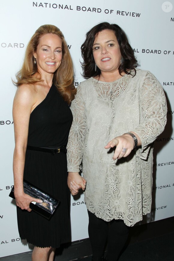 Rosie O'Donnell et sa fiancée Michelle Rounds à New York le 10 janvier 2012