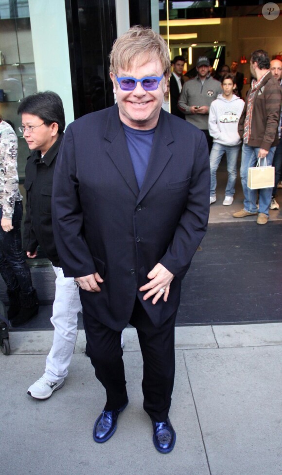 Elton John à Los Angeles, le 5 janvier 2013.