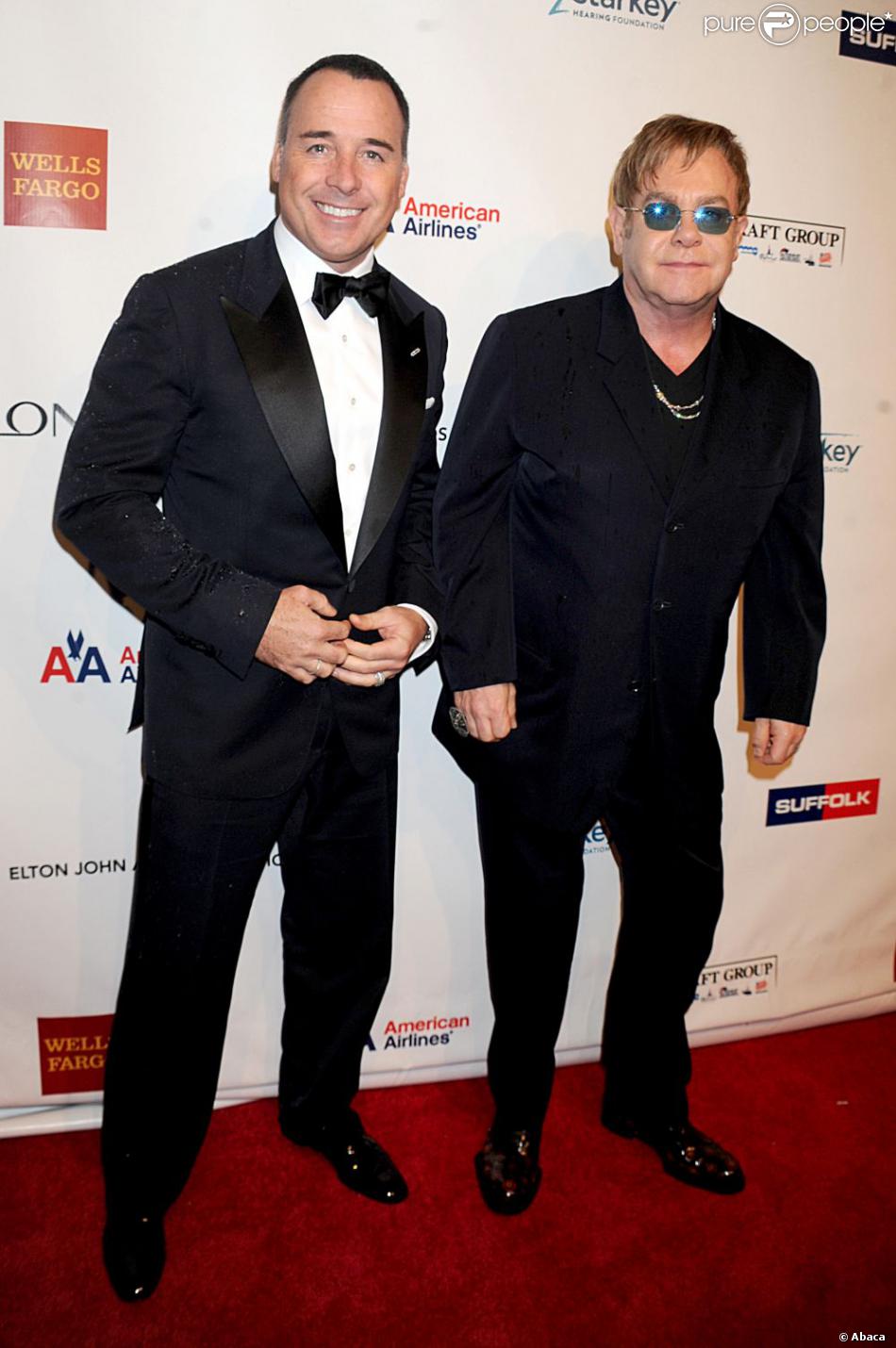 Elton John et David Furnish à New York, le 15 octobre 2012.