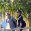 George Clooney et Rande Gerber ensemble pour passer des vacances au Mexique le 21 novembre 2012. Les deux complices ont créé ensemble la marque de tequila.