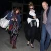 Adele et son fils arrivent à l'aéroport de Los Angeles, le 10 janvier 2013.