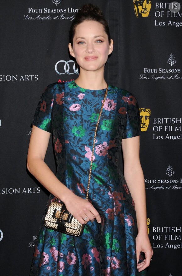 La superbe Marion Cotillard à la Tea Party des BAFTA à Los Angeles, le 12 janvier 2012.