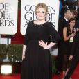 Adele sur le tapis rouge de la 70e cérémonie des Golden Globes à Los Angeles, le 13 janvier 2013.
