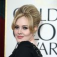 Adele sur le tapis rouge de la 70e cérémonie des Golden Globes à Los Angeles, le 13 janvier 2013.