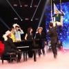 Shy'm, Pascal Obispo, Nikos Aliagas, Virginie Hocq, Arnaud Ducret et Alice Taglioni dans En musique tout est permis, diffusée sur TF1 le 25 janvier 2013