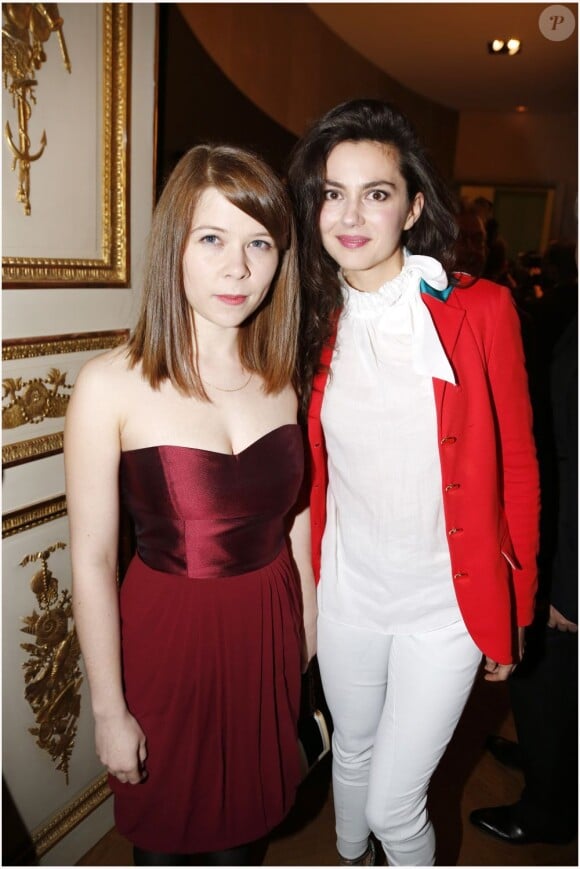 India Hair et Julia Faure lors de la soirée des Révélations le 14 janvier 2013 à Paris