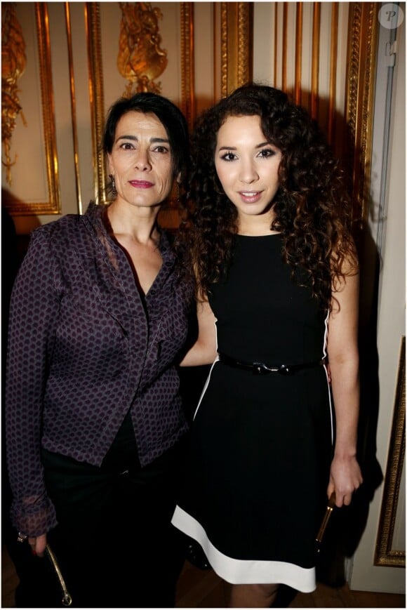Hiam Abbass et Sofiia Manousha lors de la soirée des Révélations le 14 janvier 2013 à Paris