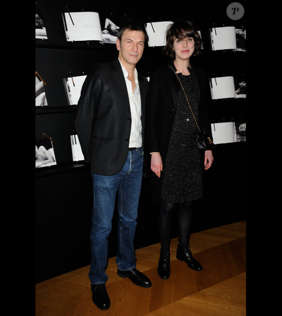 Camille Rutheford et Laurent Achard lors de la soirée des Révélations à Paris le 14 janvier 2013