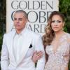 Casper Smart et Jennifer Lopez à la cérémonie des Golden Globes le 13 janvier 2013 à Los Angeles.
