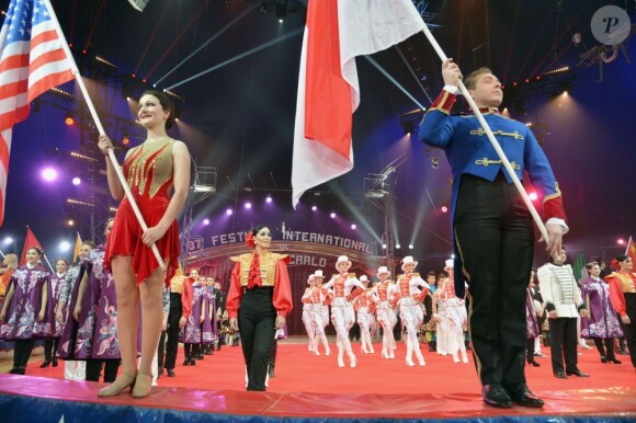 Soirée d'ouverture du 37e Festival International du Cirque de Monte-Carlo le 17 janvier 2013.