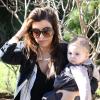 Kourtney Kardashian et sa craquante fille Penelope à Los Angeles, le 17 janvier 2013.