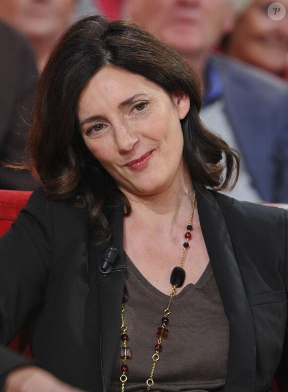 Valérie Karsenti à l'enregistrement de l'émission Vivement Dimanche à Paris, le 16 Janvier 2013. Diffusion le 20 janvier 2013.