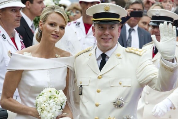 Le mariage du prince Albert avec Charlène Wittstock le 2 juillet 2011
