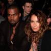 Kanye West et Noomi Rapace au défilé Givenchy collection prêt-à-porter hommes 2013-2014 à Paris le 18 janvier 2013