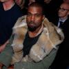 Kanye West au défilé Louis Vuitton collection automne-hiver 2013-2014 de l'homme à Paris le 17 janvier 2013