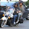 Heidi Klum et son amoureux Martin Kirsten font une balade à moto à Santa Monica le 19 janvier 2013