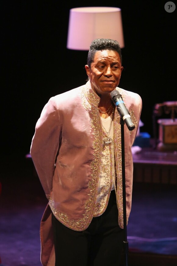 Jermaine Jackson au Théâtre des Variétés à Paris pour son spectacle en hommage à sa famille, le 21 janvier 2013.