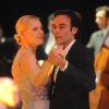 Anthony Delon et Anna Sherbinina lors de l'ouverture de bal de l'opéra de Brno en République tchèque le 19 janvier 2013