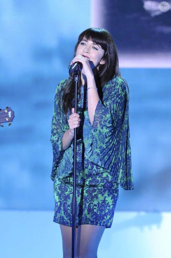 Nolwenn Leroy à l'enregistrement de l'émission Vivement Dimanche à Paris, le 28 novembre 2012.