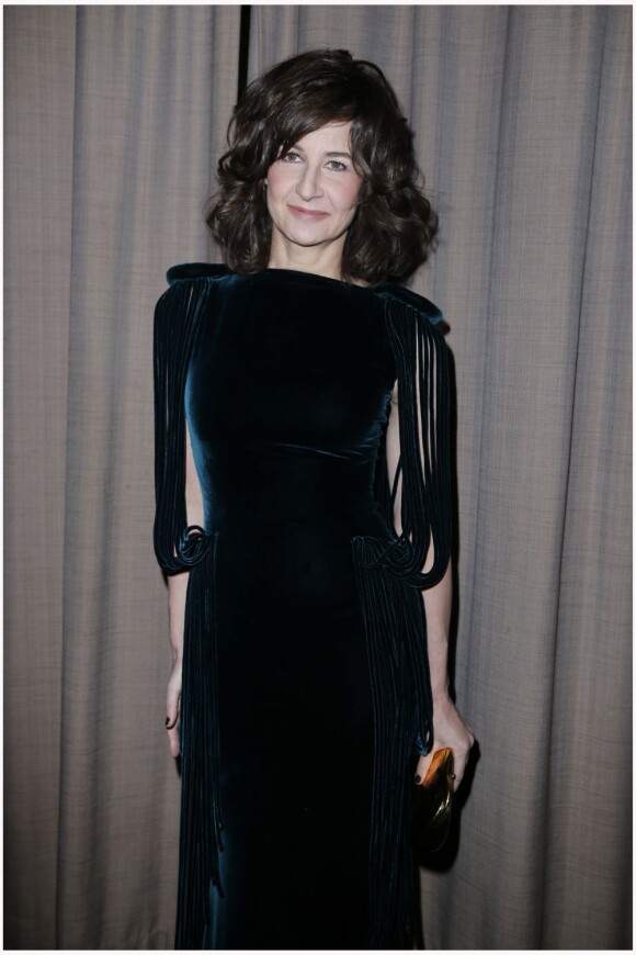 Valérie Lemercier lors du Dîner de la mode au pavillon d'Armenonville à Paris le 24 janvier 2013