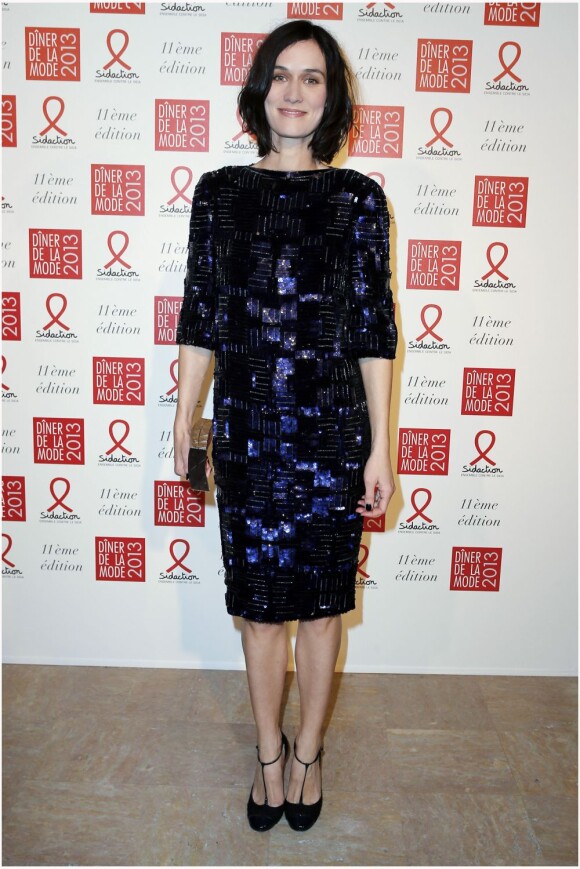 Clotilde Hesme lors du Dîner de la mode au pavillon d'Armenonville à Paris le 24 janvier 2013