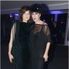 Valérie Lemercier et Rossy de Palma lors du Dîner de la mode au pavillon d'Armenonville à Paris le 24 janvier 2013