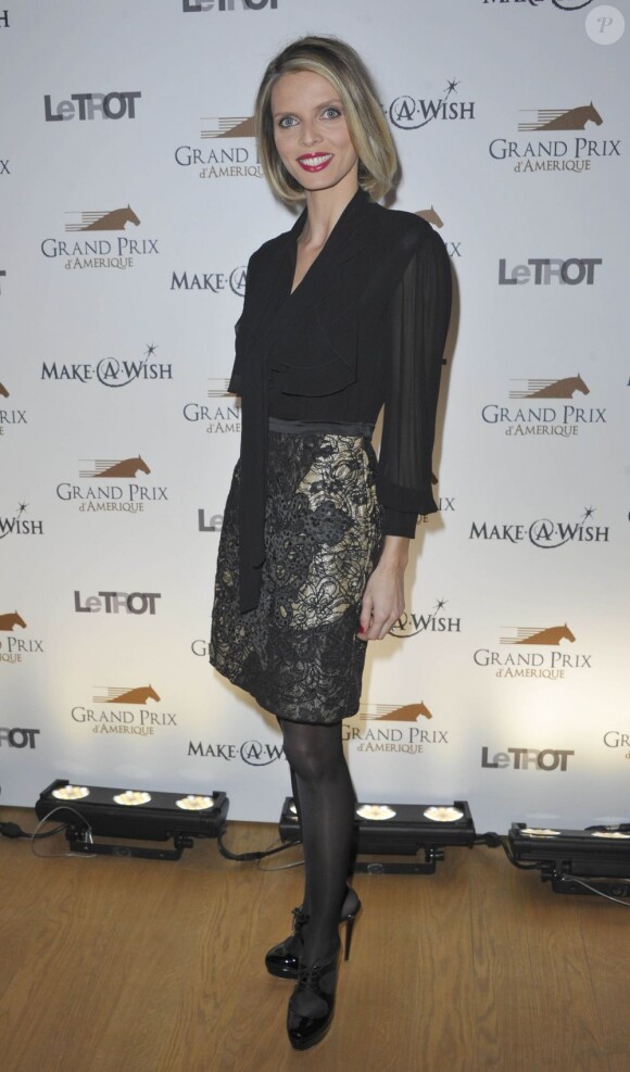 Sylvie Tellier lors du dîner de gala du 92e Prix d'Amérique, le 26 janvier 2013 au Grand Palais à Paris.