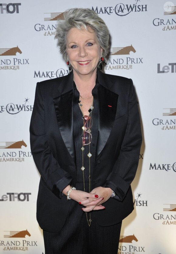 Françoise Laborde lors du dîner de gala du 92e Prix d'Amérique, le 26 janvier 2013 au Grand Palais à Paris.